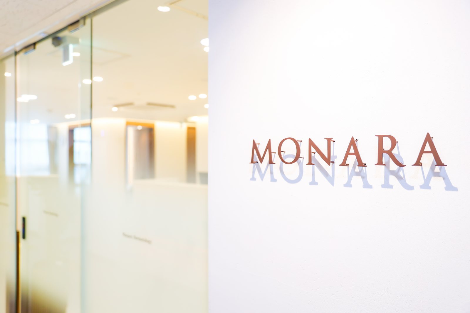 Entrance of MONARA Dermatology Clinic in Apgujeong